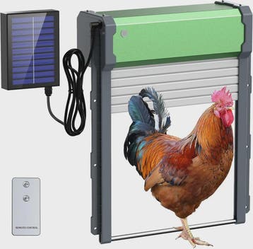 Automatische Kippenhok Deur met Zonne-energie, Timer en Lich, Verzenden, Nieuw