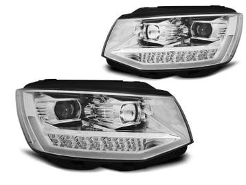 VW T6 Chrome edition LED Tube DRL LED koplamp units, Auto-onderdelen, Verlichting, Verzenden, Nieuw, Volkswagen