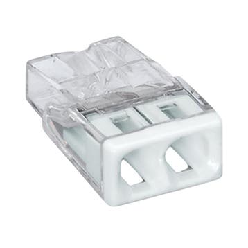 WAGO® LASKLEM | 2 DRADEN | 0.2-2.5MM² | PER 100 STUKS, Nieuw