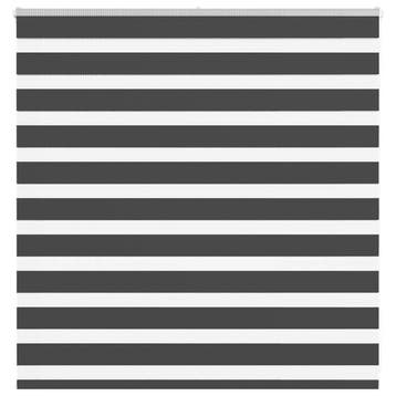 vidaXL Zebra rolgordijn 140x100 cm stofbreedte 135,9 cm, Verzenden, Nieuw, Zwart