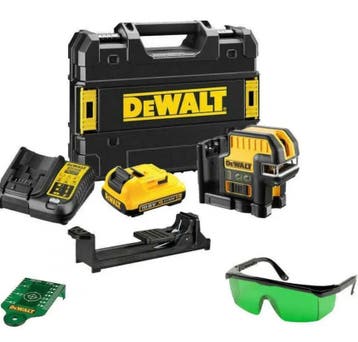 DeWALT – 10,8V ACCU-kruislijnlaser, bereik 50 m, met accesso, Doe-het-zelf en Verbouw, Ophalen of Verzenden, Nieuw