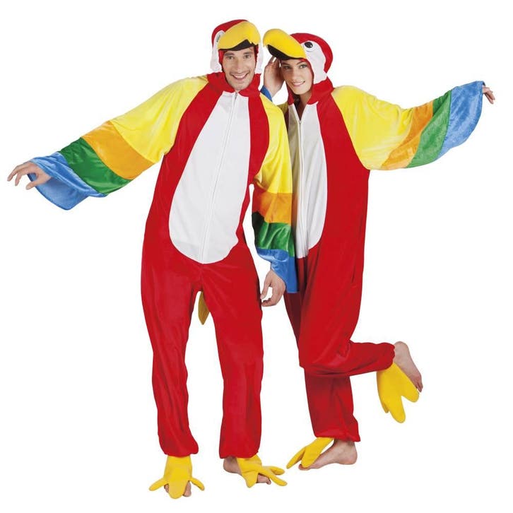 Papegaai pak man/vrouw pluche, Kleding | Dames, Carnavalskleding en Feestkleding, Nieuw, Ophalen of Verzenden