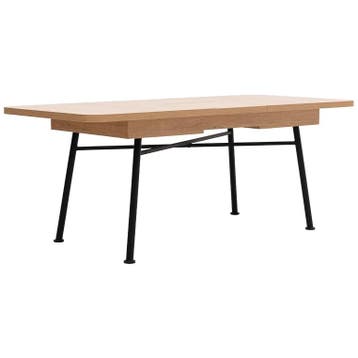 Evila Originals Uitschuifbare Eettafel - Outlet, Huis en Inrichting, Tafels | Eettafels, Gebruikt, 50 tot 100 cm, 150 tot 200 cm