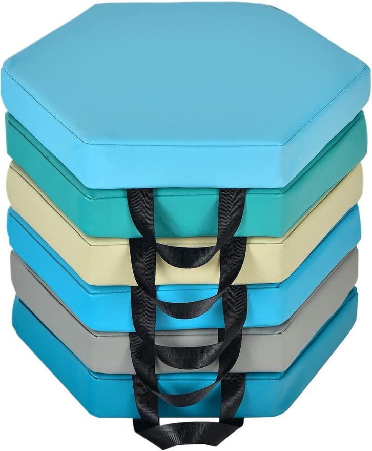 Zitkussen - Stoelkussen - Grondkussen - 6 Stuks - 38x34 cm -, Tuin en Terras, Tuinmeubel-accessoires, Zo goed als nieuw, Verzenden