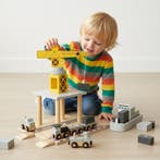 Houten Zeehavenkraan met Autoschip – Haven Speelset met, Kinderen en Baby's, Speelgoed | Houten speelgoed, Ophalen of Verzenden