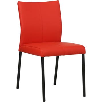 Set van 8 Leren eetkamerstoelen Basic - Toledo Ferrari, Ophalen of Verzenden, Nieuw, Leer, Vijf, Zes of meer stoelen