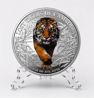 Cambodja. 3000 Riels 2026 – Lost Tigers of Cambodia – 1 oz