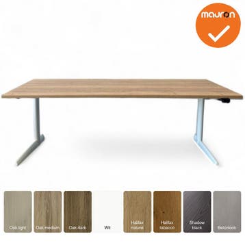 Ahrend 500 bureau – Slinger verstelbaar – Nieuw blad –, Werkplek, Ophalen of Verzenden, Gebruikt, Bureau