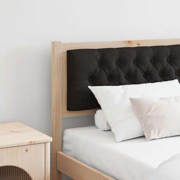 vidaXL Hoofdbord Anders Bruin en zwart 160 cm Massief, Huis en Inrichting, Slaapkamer | Bedden, Verzenden, Nieuw, Bruin, Hout