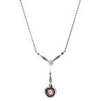 Zilveren collier met diamant hanger 835, Ophalen of Verzenden, Nieuw