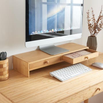 [en.casa] Monitorstandaard Hallstahammar verhoger 56x18x9,5, Verzenden, Nieuw in verpakking