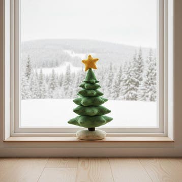 Kerstboom Haken voor Mini Kerststal - Haakpret Anja Toonen, Ophalen of Verzenden, Nieuw