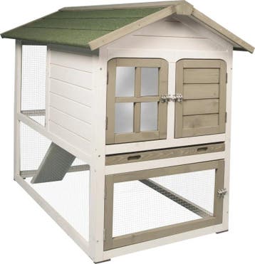 Kippenhok Flamingo Condo Scandic Wit – Houten Kippenhok m., Dieren en Toebehoren, Verzenden, Nieuw, Kippenhok of Kippenren