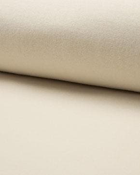 Organische katoen fleece off white, Nieuw, Wit