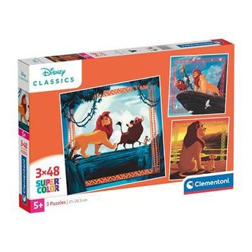 Clementoni The Lion King Puzzel 3x48st (Buitenspeelgoed), Ophalen of Verzenden, Nieuw