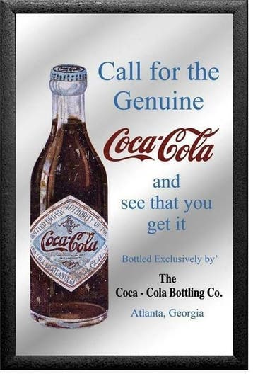 Coca- Cola 'Call for the Genuine' spiegel, Verzenden, Nieuw