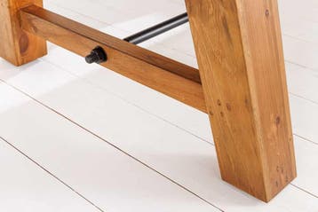Massieve eettafel FINCA 300-400cm vintage bruin, Ophalen of Verzenden, Nieuw