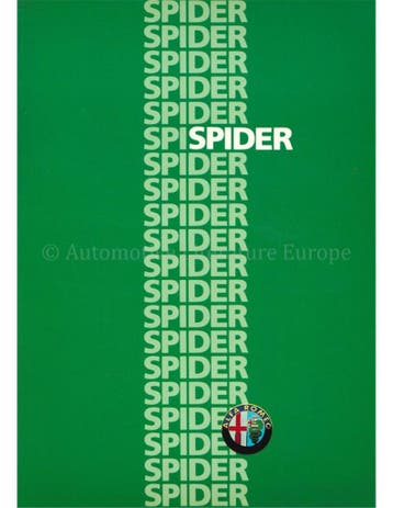 1986 ALFA ROMEO SPIDER BROCHURE FRANS, Nieuw, Alfa Romeo, Author