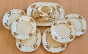 Myott Son & Co. - Eetservies (10) - FB 3809 - Porselein -