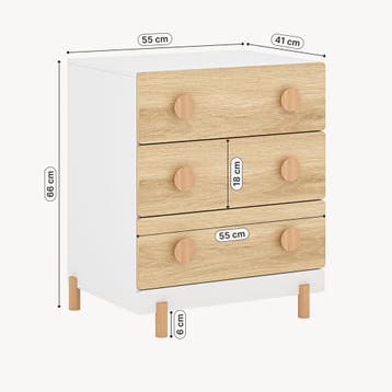 Kindercommode Vaarentaa [en.casa], Kinderen en Baby's, Verzenden, Nieuw