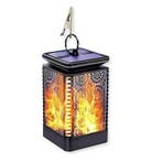 Tuinlantaarn Solar | met vlam effect | IP44 Waterdicht, Ophalen of Verzenden, Nieuw, Kunststof, Modern