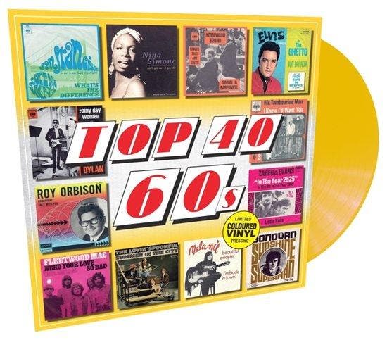 Various - TOP 40 - 60s (coloured) (LP), Cd's en Dvd's, Vinyl | Overige Vinyl, Verzenden