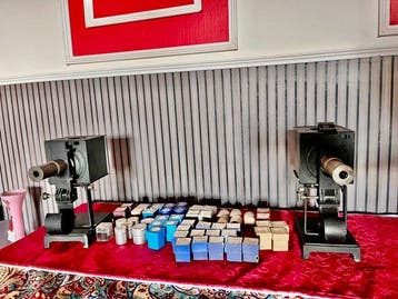 Inconnu French Magic Lantern Projector Pair - Brass Optics &, Nieuw