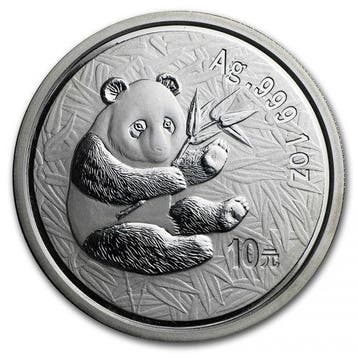 Chinese Panda 1 oz 2000, Verzenden, Oost-Azië, Losse munt, Zilver