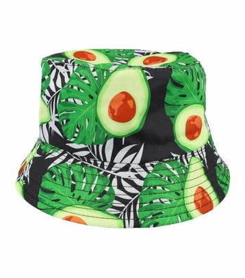 Bucket Hat Hoedje – Avocado Print - Omkeerbaar – One Size –, Kleding | Dames, Nieuw