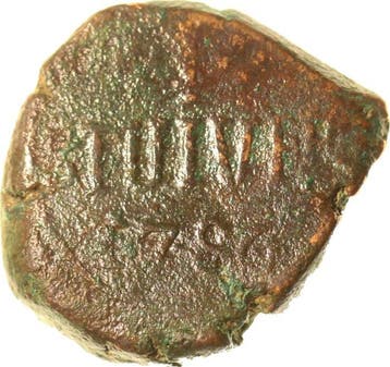 DutcVOC - Ceylon - Colombo. 1 Stuiver 1786 (Zonder, Postzegels en Munten, Munten | Nederland