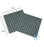 Bouwplaat grijs - 19 x 19 cm - 2 stuks, Verzenden, Nieuw