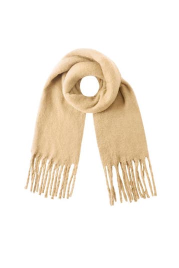 Zachte Winter Sjaal – Effen Kleuren | Dames - Khaki, Verzenden, Nieuw