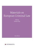 Materials on European Criminal Law 9781839702082, Boeken, Zo goed als nieuw