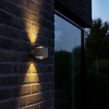 Scope Up en Down Muurlamp Champagne Binnenverlichting, Verzenden, Nieuw, Modern