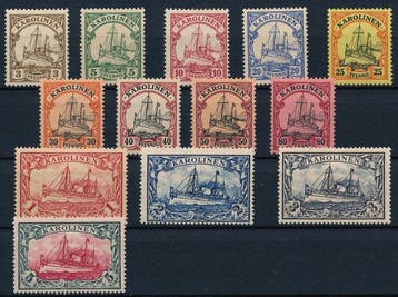 Duitse Koloniën - Karolinen 1900/1910 - Kaiseryacht,, Postzegels en Munten, Postzegels | Europa | Duitsland, Gestempeld