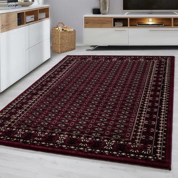 Perzisch Tapijt | Marrakesh | Kader | Rood | 300x400 cm, Verzenden, Nieuw