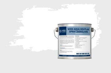 Wixx Aqua Houtlak Spray Zijdeglans Wit 5L, Verzenden, Wit, Nieuw, Lak