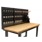 Werkbank met achterwand – Werkbank set 150 cm. kleur zwart., Ophalen of Verzenden, Nieuw