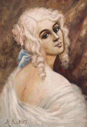 Italiaanse school (XX) - Ritratto di dama in costume