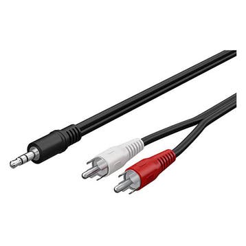 Tulp naar jack kabel | M  M | Goobay | 10 m, Verzenden, Nieuw