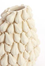 2dekans | Light & Living Vaas Garlic 47cm - Crème, Ophalen of Verzenden, Zo goed als nieuw