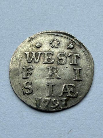 Nederland, West-Friesland Wapenstuiver 1791 (Zonder