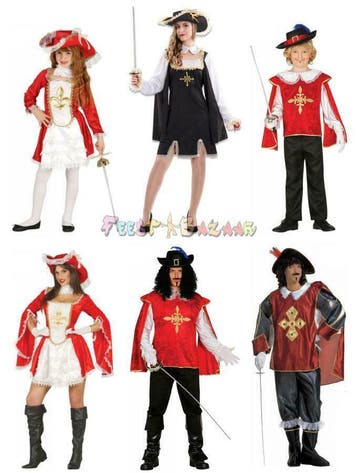 Musketier Kostuum Kleding Pak Musketierspak Man Vrouw Kind, Ophalen of Verzenden, Nieuw, Kostuum