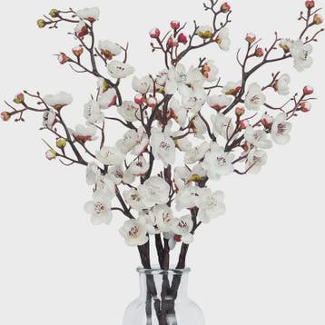 Kunstbloemen: Lentebloesem, Perzik Takken & Eucalyptus voor, Verzenden, Nieuw