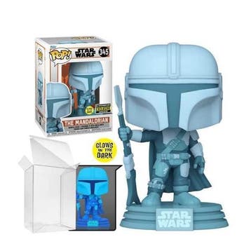 Funko POP Star Wars  M&alorian  M&alorian Hologram 345 EE, Verzenden, Nieuw