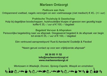 Pedicure aan huis (niet medisch), Komt aan huis, Voetmassage