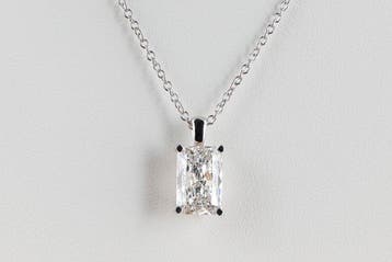 Ketting - 14 karaat Witgoud - 2.01ct. tw. Diamant