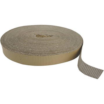 Ribbelkarton, B: 5 cm, 75 m/ 1 rol, Nieuw