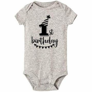 Eerste verjaardag kleding en decoratie set zilver, blauw en, Verzenden, Nieuw, Sweet-One, Setje