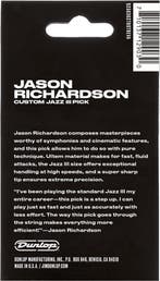 Jim Dunlop Jason Richardson Jazz III plectrum 1.38 mm 6-pack, Ophalen of Verzenden, Nieuw, Elektrische gitaar